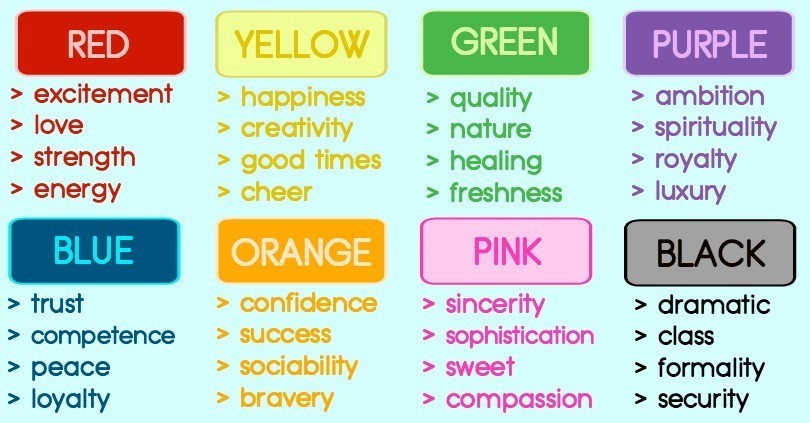 different colors for different moods