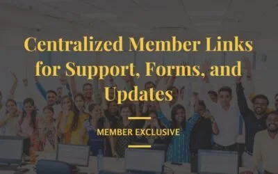 Centralized Member Links for Support, Forms, and Updates